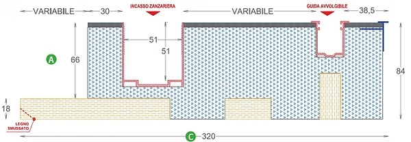 Sezioni tecniche controtelaio STF3I